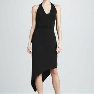 David Meister Black Halter Tube Dress